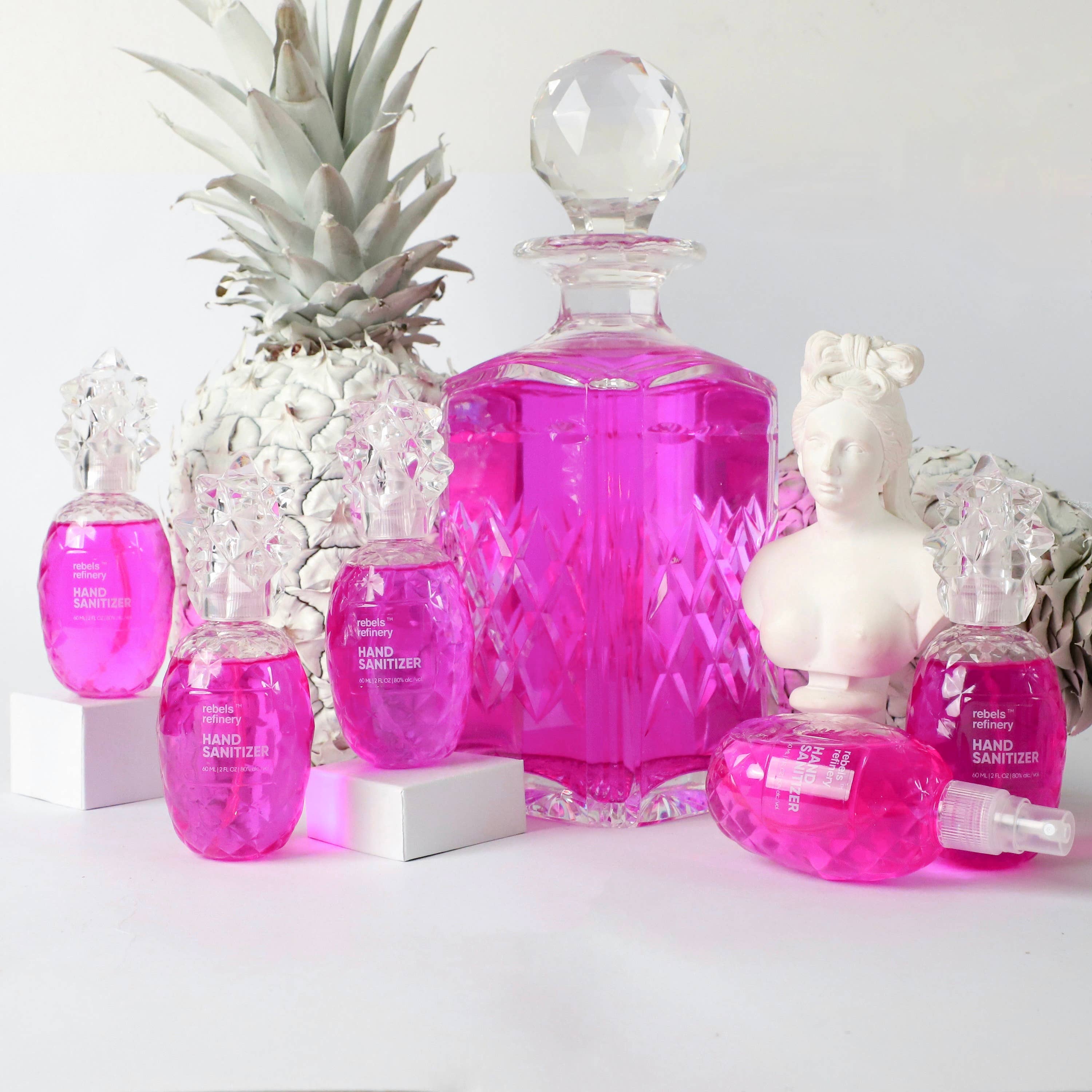 Rebels Refinery - Vente Désinfectants pour les mains - Désinfectant Ananas Baies Sauvages Roses2