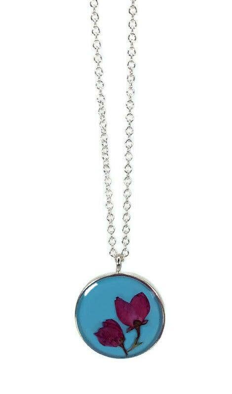 Shari Dixon - Vendita all'ingrosso Collana con ciondolo/pendaglio - Boronia su collana rotonda media turchese1