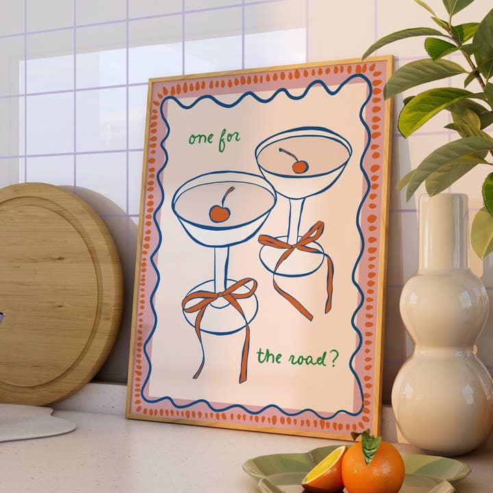Impression esthétique One For The Road Kitchen pour la vente par Moonshine Prints