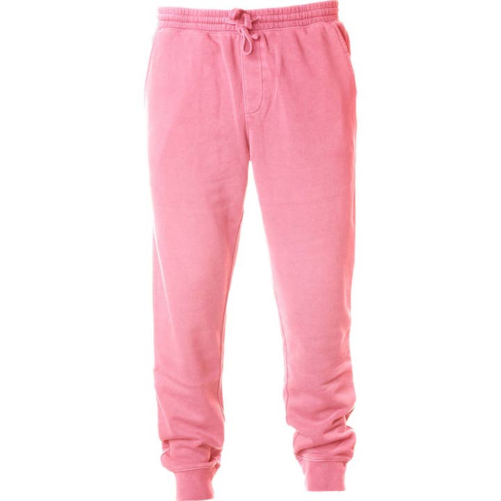 Pantalon de jogging teinté aux pigments rose EWC 800P pour la vente par Ethan Williams