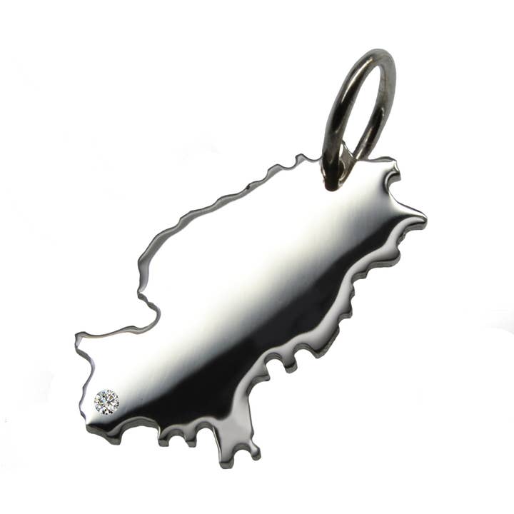 Ibiza pendant with a 0.015ct diamond at your desired location for wholesale by S.W.w. Schmuckwaren GmbH