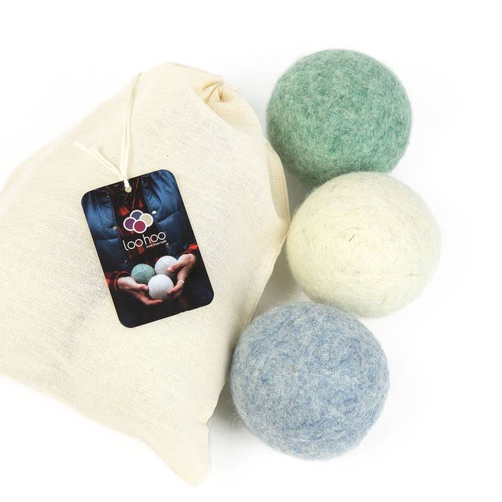 Variety Pack - Palla per asciugatrice in lana, confezione da 3 per la vendita all'ingrosso da parte di LooHoo Wool Dryer Balls