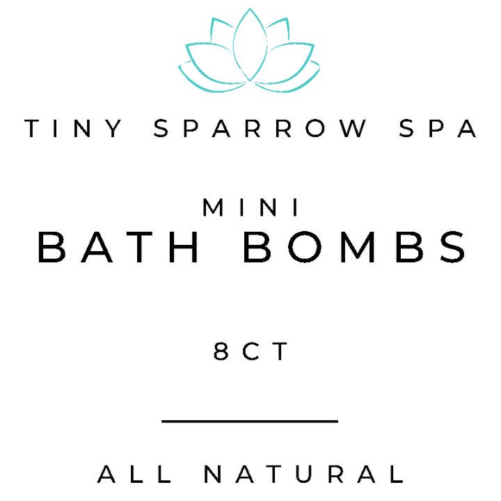 Mini Bath Bomb Set (8ct) for wholesale by Tiny Sparrow Designs