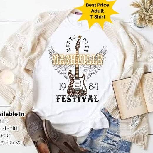 Nashville Tee, Nashville T-shirt, Music City, Tennessee Tee for wholesale by STRONG N FREE CDN