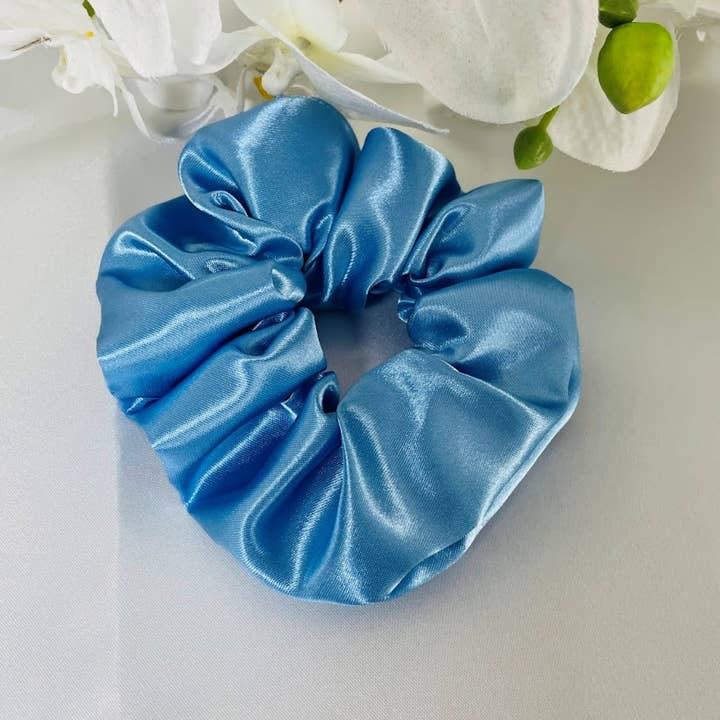 Mediterranes Blaues Satin-Haargummi für den Großhandel von Kalavy