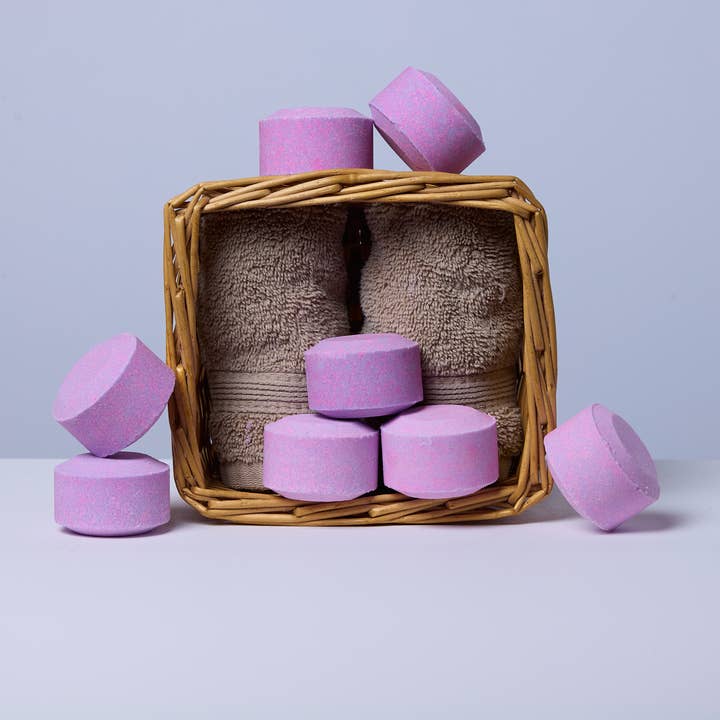 Lavender Menthol Shower Steamer for wholesale by Husk Her Happy