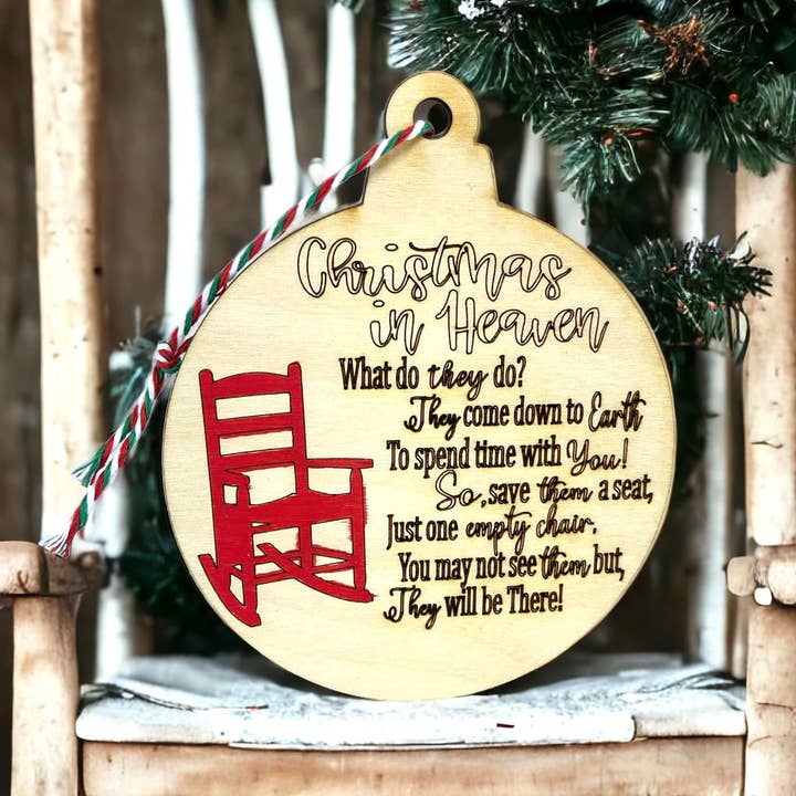 Lasting Impressions CT - Wholesale Ornament - 4 Pcs Christmas in Heaven Chair Ornaments