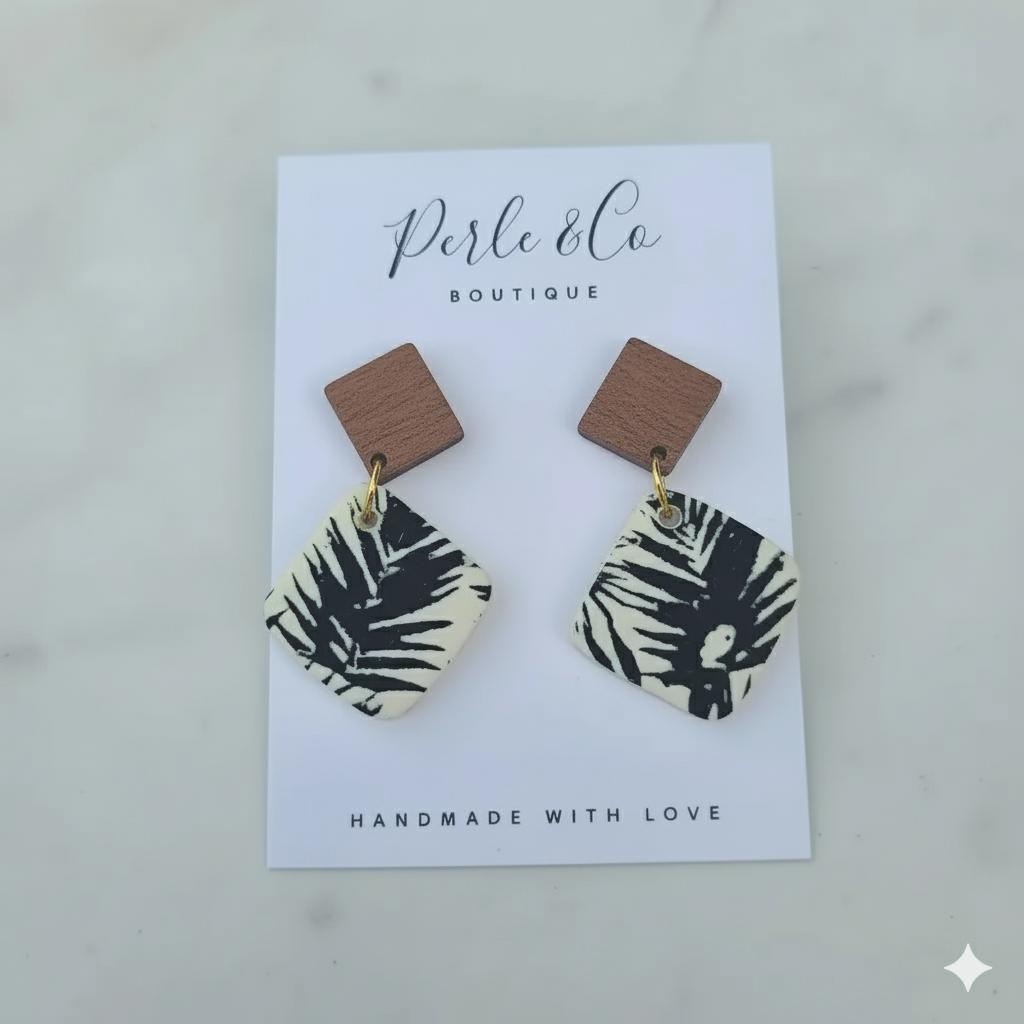 Perle &Co Boutique - Wholesale Dangle Earrings - Tropical Trapezoid3