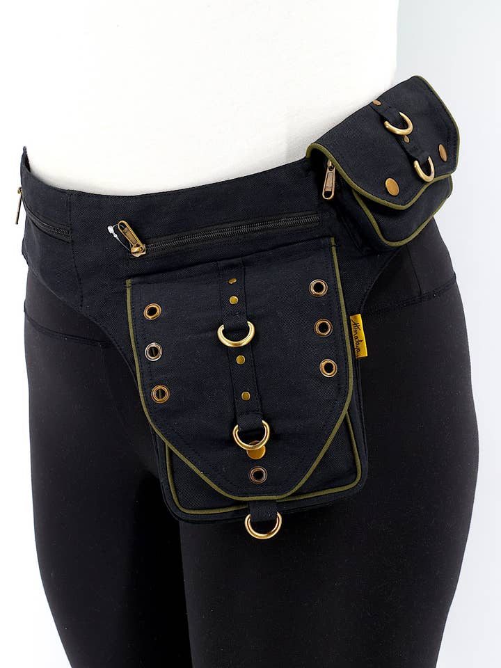 Cotton Handmade Plain Canvas Fanny Pack for wholesale by Himalaya Handmade