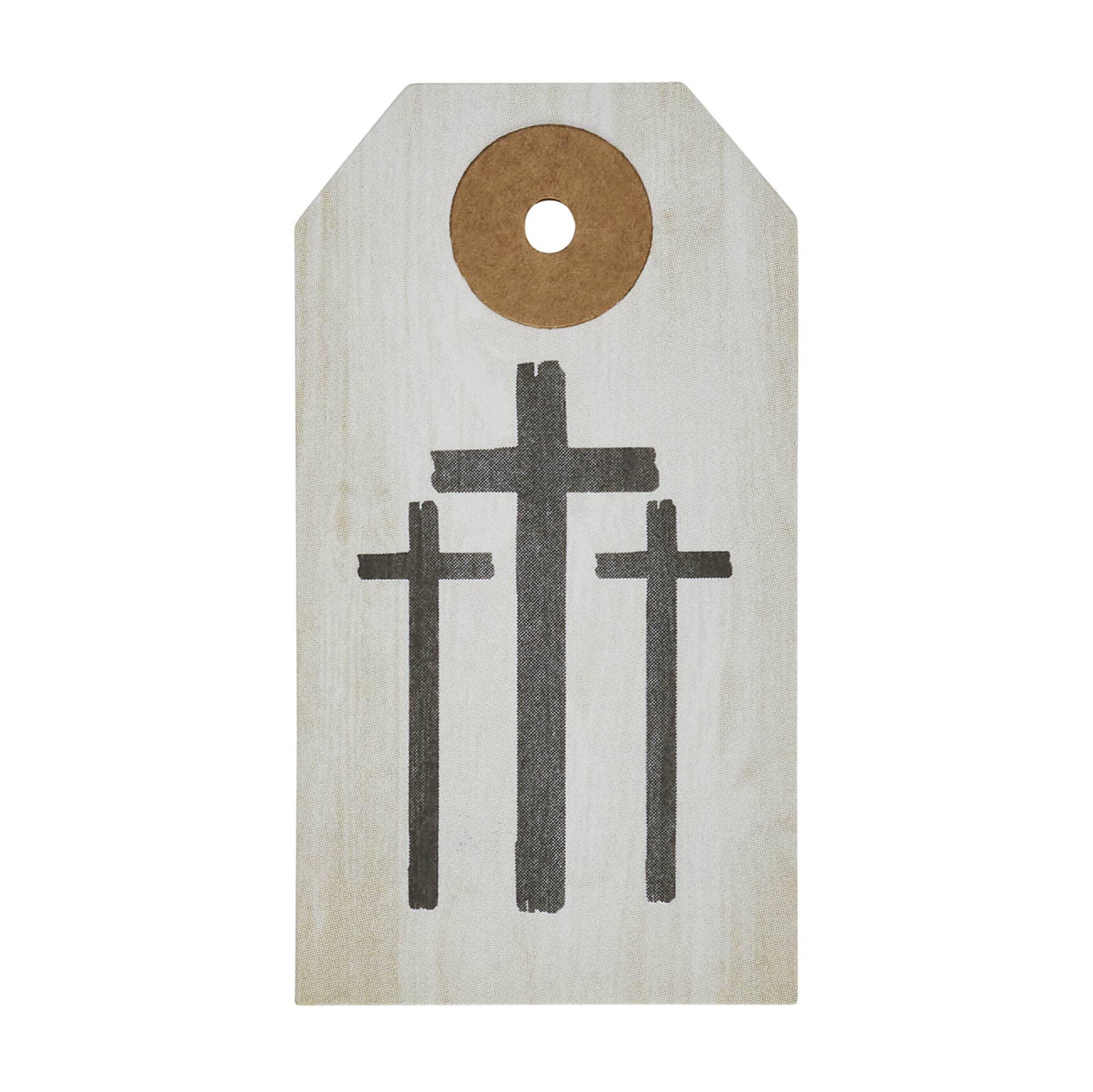 VHC Brands - Vente Textes pour étiquette cadeau - Célébrez les étiquettes en papier avec croix et ficelle 2,75x1,5 - Lot de 501