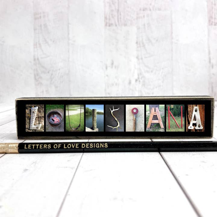 Letters Of Love Designs - Wholesale Sign - Louisiana Gifts, Louisiana Souvenir, Louisiana Home Decor