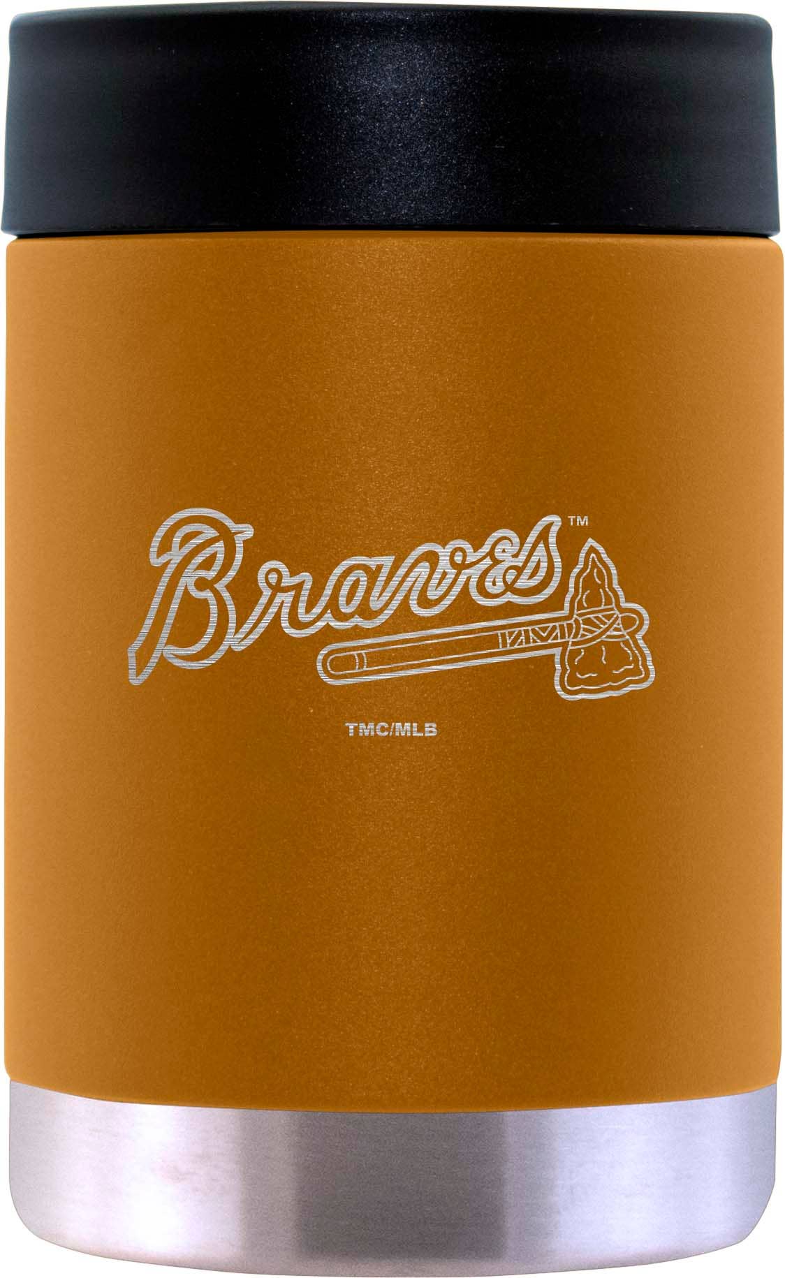 The Memory Company - Wholesale Drink Huggers & Koozies - 12oz Canyon Can Holder Etched Logo, Atlanta Braves0