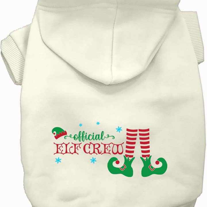 Elf Crew Christmas Pet Hoodie for wholesale by As You Wish Apparel