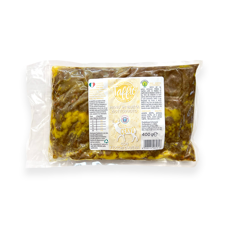 TAFFIO PET FOOD - Vente Nourriture – chien - Cerf sous vide 400g0