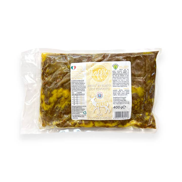 TAFFIO PET FOOD - Wholesale Voer - Hond - Vacuumverpakt Hertenvlees 400g