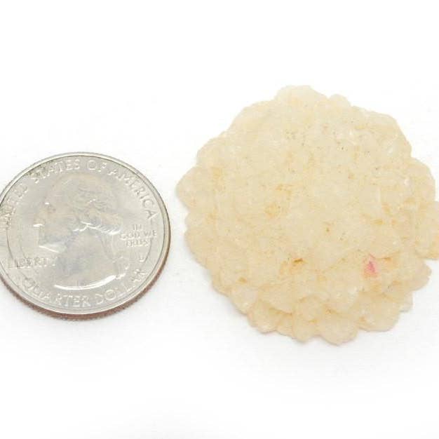 Rock Paradise - Wholesale Spiritual Stone/Crystal - Crystal Large Solar Quartz Druzy Half - (RK35B11-02)