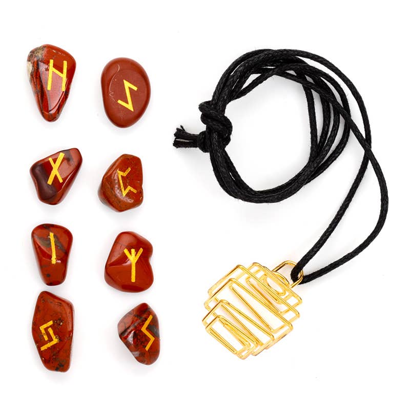 Puckator Ltd - Wholesale Spiritual Stone/Crystal - Make Your Own Rune Stone Gemstone Necklace Kit4