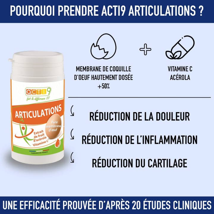 ACTI9 COLLAGENOUS JOINTS HYALURONIC ACID ELASTIN for wholesale by NOV'ACTI