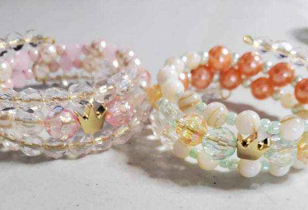 Thorneapple Designs - Wholesale Beaded Bracelet - Kids - Cuff Bracelet: Princess - Child0