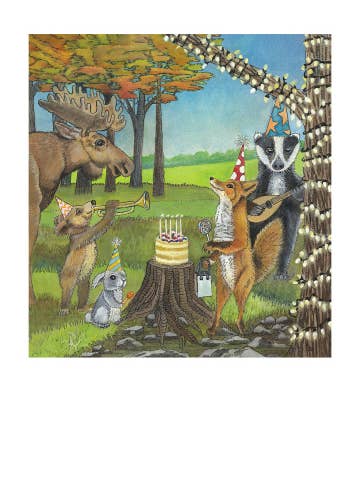 Party Animals - Artist: Alida Martinez - FF271 for wholesale by Masala Cards