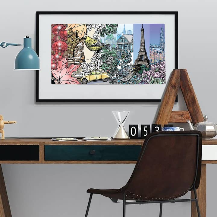 Limited Edition Pride Rainbow Poster for wholesale by Daniel Joseph Durkin Illustrations