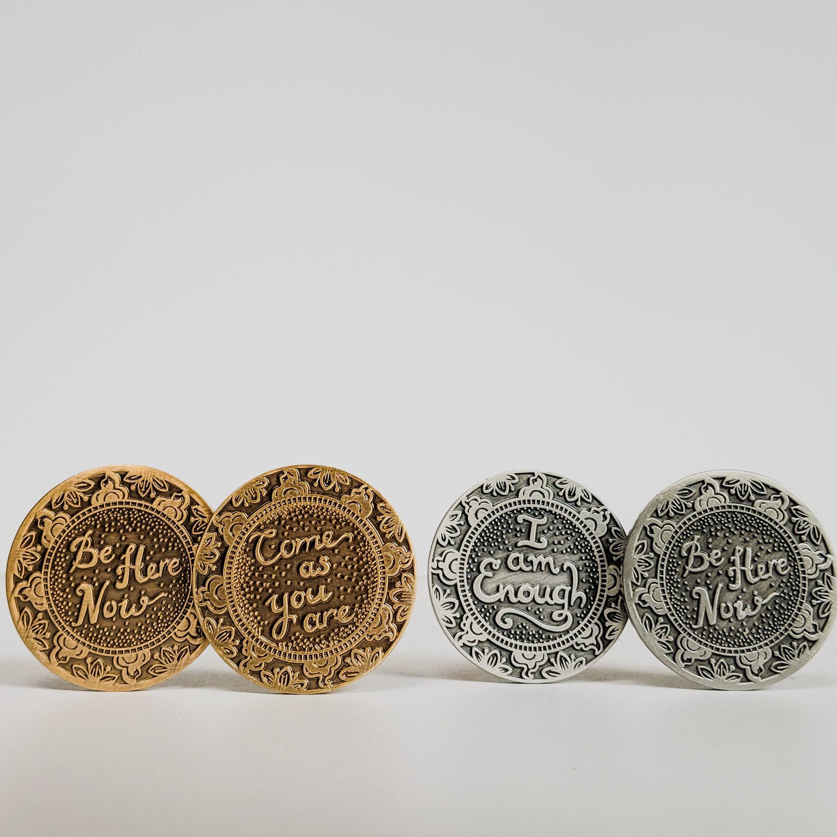 Mantra Medallions - Wholesale Keepsake Coin/Token - I Am Not Alone Mantra Medallion - Anti Anxiety, Mindfulness, Sobriety6