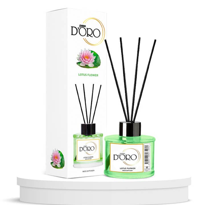 Gamma D'oro - Venta al por mayor Difusores de palitos - FLOR DE LOTO - Difusor de láminas Gamma D'ORO - 100 ml