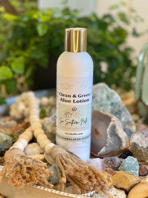 Clean & Green Organic Aloe Lotion for wholesale by So Southern Belle