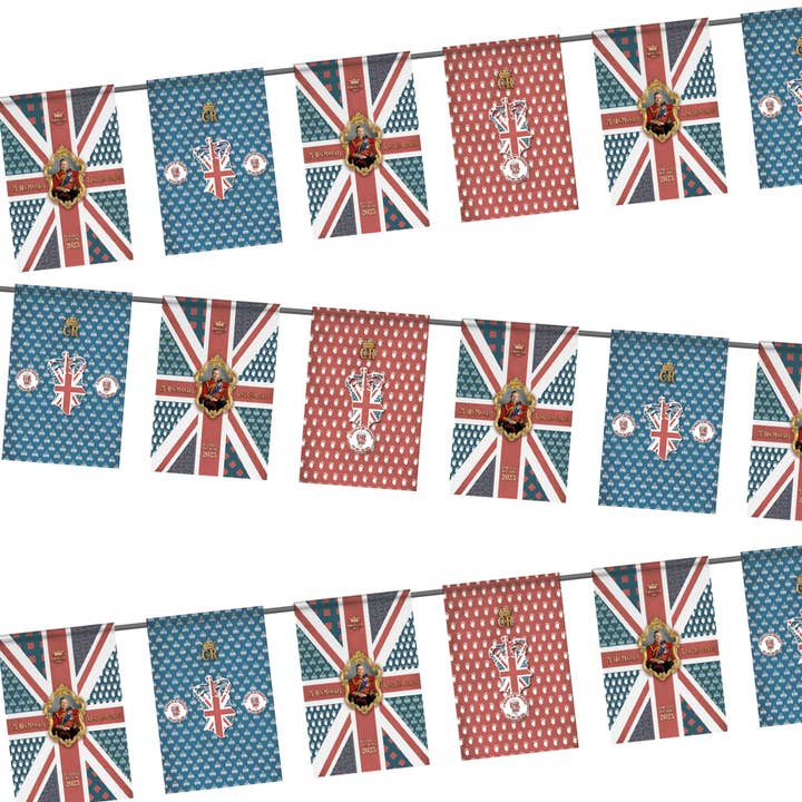 Vintage Coronation 6 Meters Portrait Bunting (Small) for wholesale by My Wholesale Warehouse