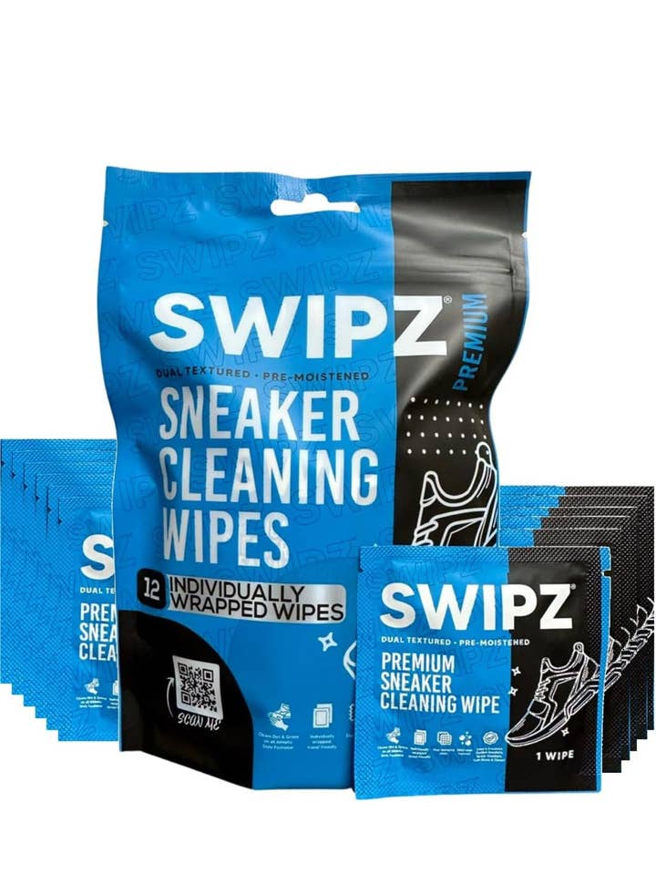SWIPZ Sneaker Cleaning Wipes 12CT for wholesale by SWIPZ