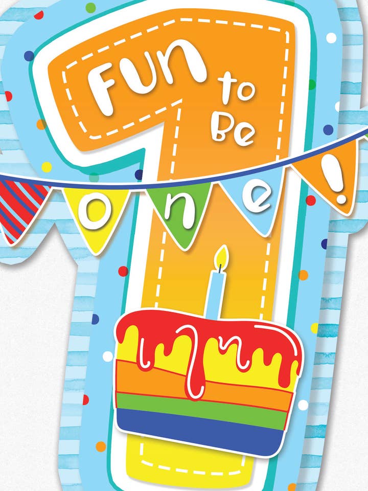 ABD1/Amusant d'avoir un an pour la vente par Greeting Cards by Norcard