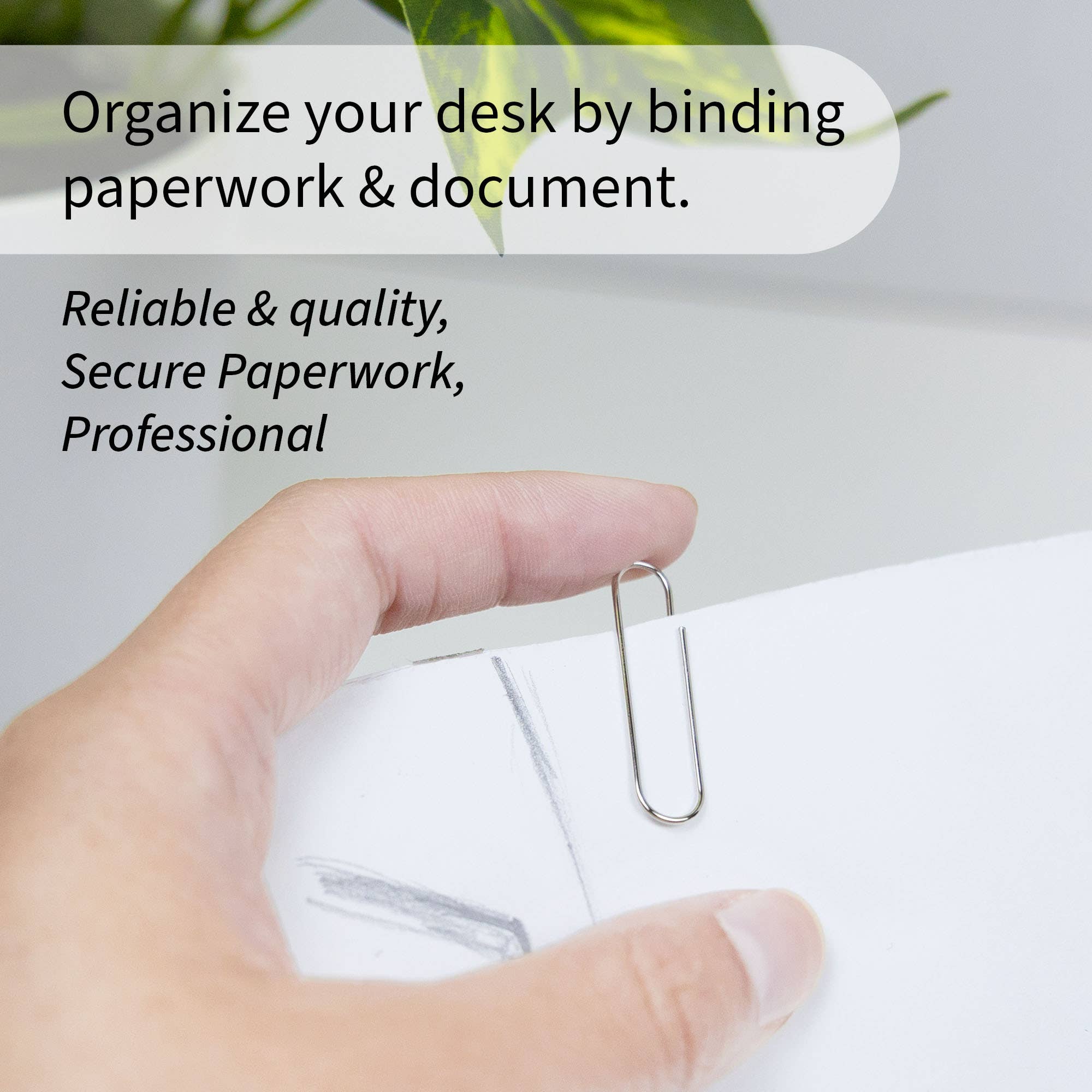 BAZIC Products - Wholesale Paperclip - Paper Clip (33mm) No.1 Regular Silver (200/Pack)2