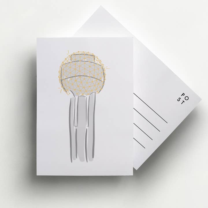 Reunion Tower Dallas Postcard for wholesale by Annie Montgomery Design
