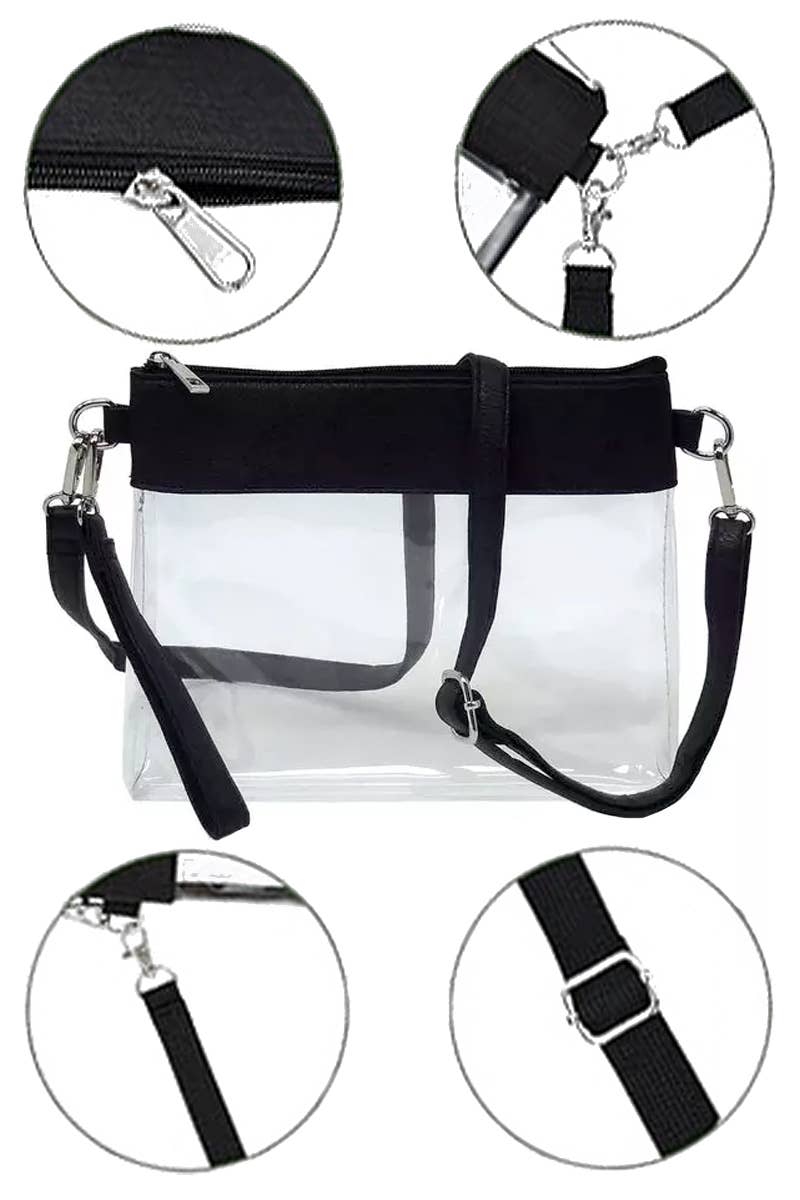 Transparent Clear Durable Pvc Crossbody Clutch Bag for wholesale on Faire2