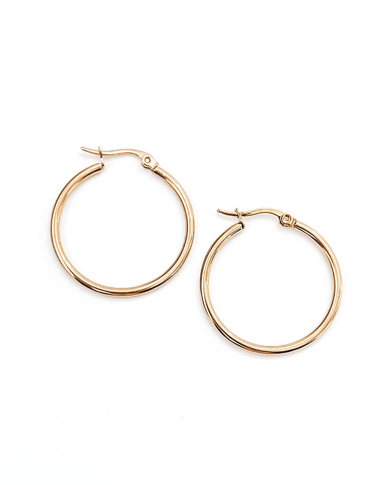 BELJOY - Wholesale Hoop Earrings - Eileen Gold Hoop Earrings || Choose Size0