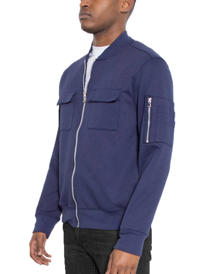 WEIV - Wholesale Jacket - Men's - Two Chest Pocket Full Zip Jacket