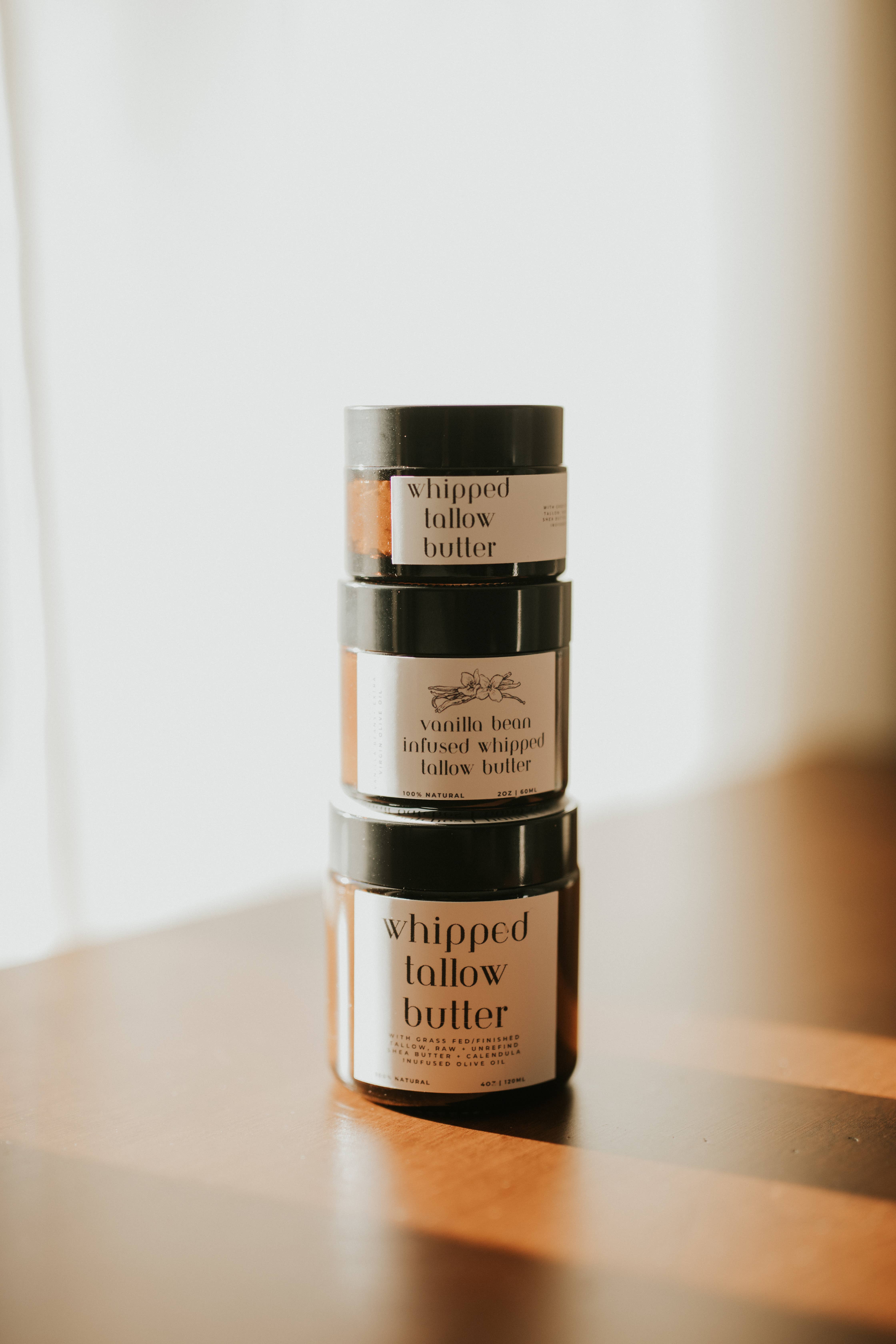 wildcraftedtallow - Wholesale Body Balm/Butter - Vanilla Bean Infused Whipped Tallow Butter1