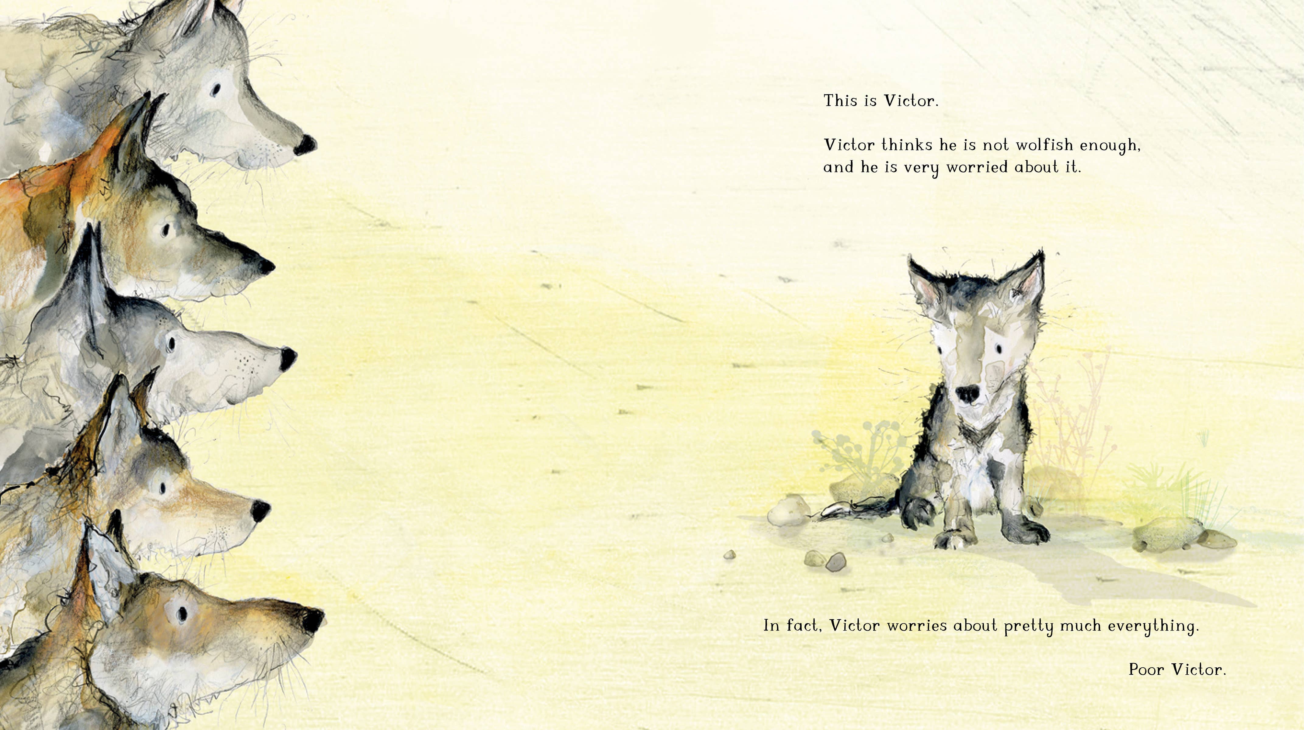 Hachette Book Group - Wholesale Preschool Book (3-5) - Victor, the Wolf with Worries by Catherine Rayner3