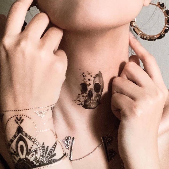 Henna Black Temporary Tattoos Stickers for wholesale by PAPERSELF