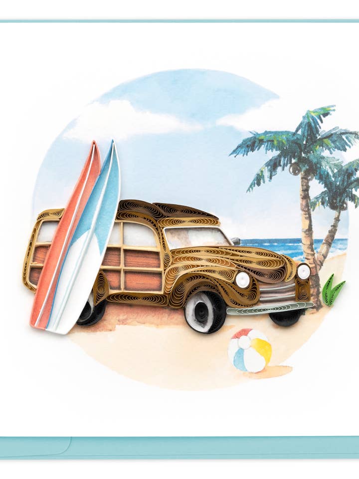 Woodie classico per la vendita all'ingrosso da parte di Quilling Card