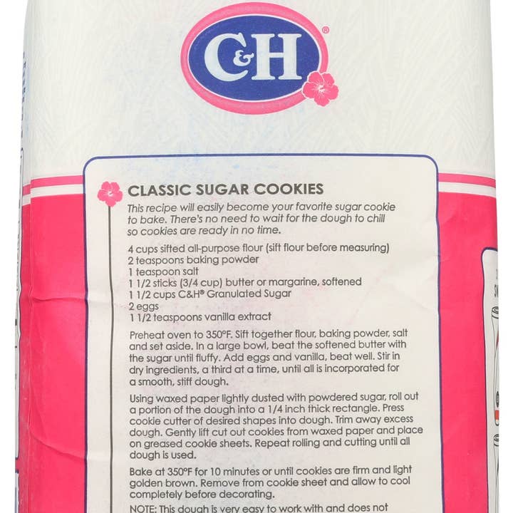 Everyday Supply Co - Wholesale Sugar/Sweetener - C & H SUGAR PURE CANE GRANULATD - Case of 101