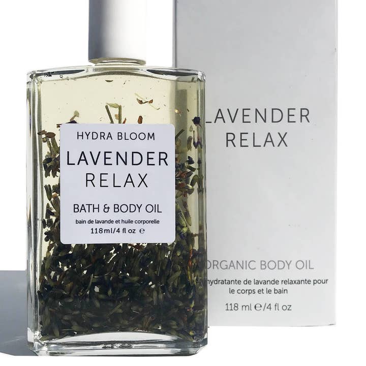 Hydra Bloom Beauty UK – Großhandel Bade-/Körperöl – Lavendel Relax Bade- und Körperöl Bio | Geschenke für Sie