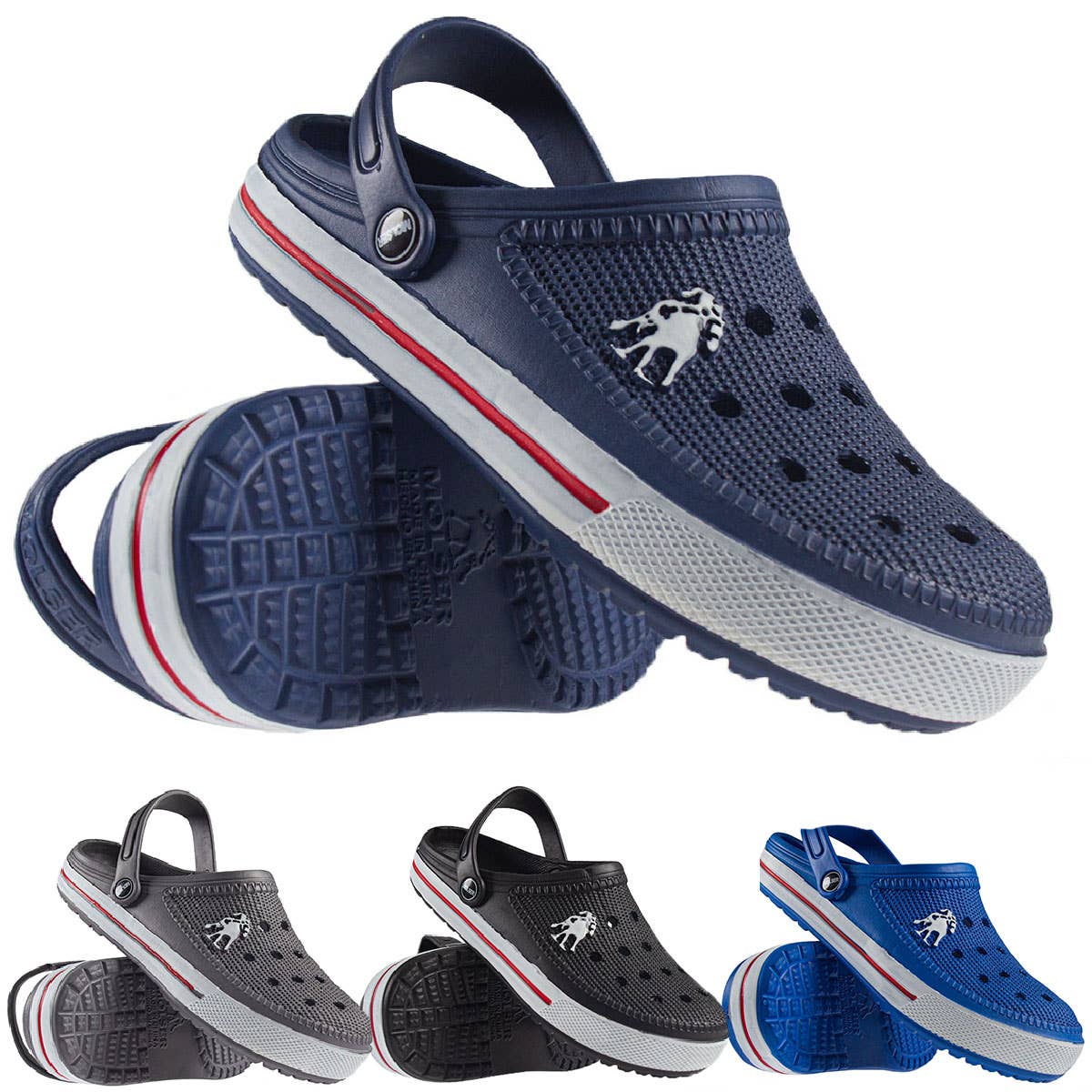 NT Wholesale Footwear Ltd – wholesale Träskor – herr – Herrtofflor CH3073-M med justerbar rem0