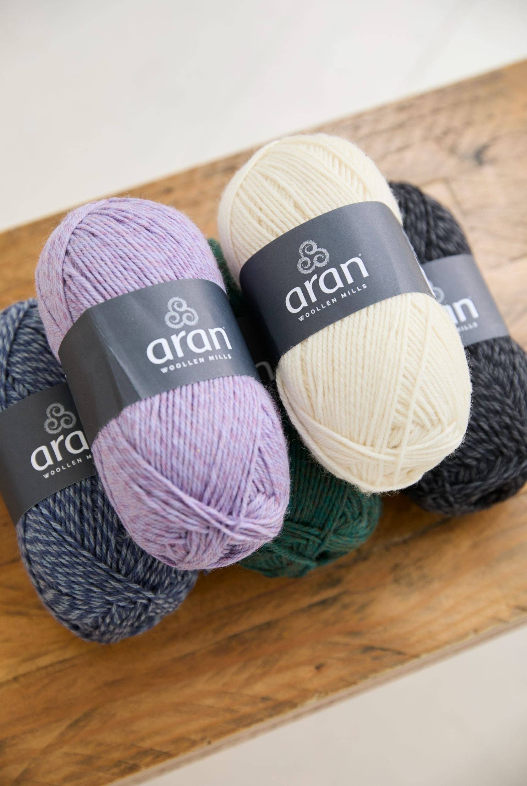 Aran Woollen Mills - Wholesale Yarn - 100% Merino Aran Yarn - Denim2