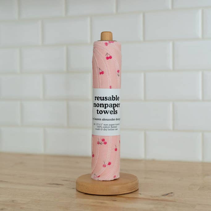 Lauren Alexander Designs - Wholesale Paper Towels - Reusable Paper Towels - Cherry Berry