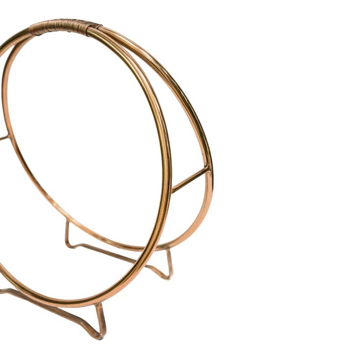 Ivyline International - Wholesale Fire Pit - Contemporary Round Log Holder, Copper Finish3