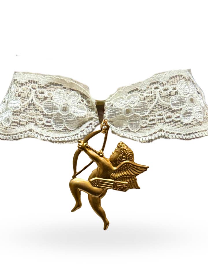 Halskæde Cherubini - Choker Blonde - 5 stilarter for engroshandel hos Fascinato