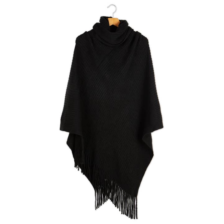 Riley Poncho - Black for wholesale by Hadley Wren