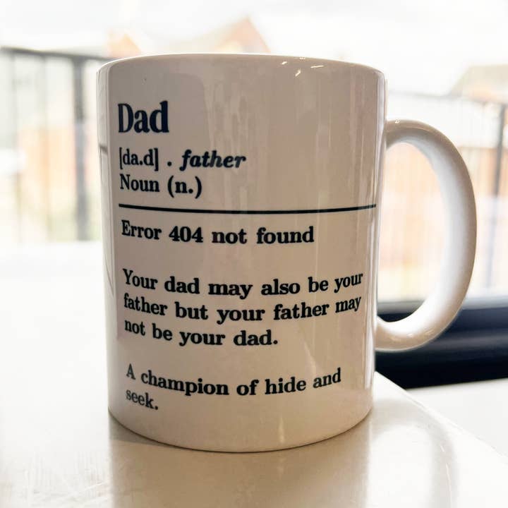SmartyPants - Wholesale Coffee Mug - "Dad" Dictionary Definition Mug Sarcastic Father's Day Gift1