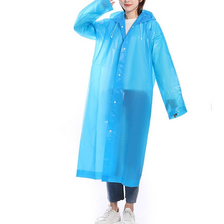 NINEXIS - Wholesale Raincoat - Women's - CWMM1492_PEVA HOODED THICKENED REUSABLE RAINCOAT6